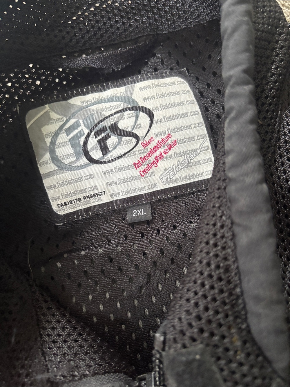 Men's Black and Red Performance Mesh Riding Jacket - Picture 2 of 11